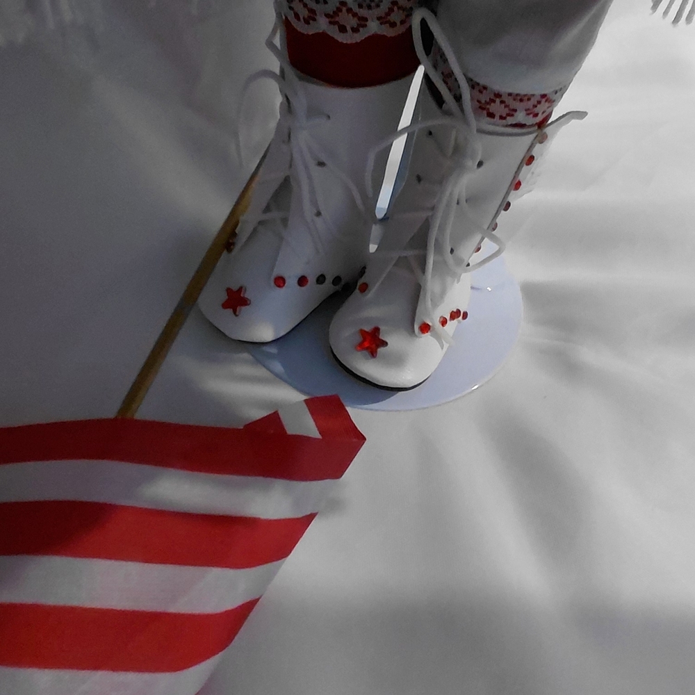 Patriotic Doll with Red and Blue Outfit - Picture 10 of 10